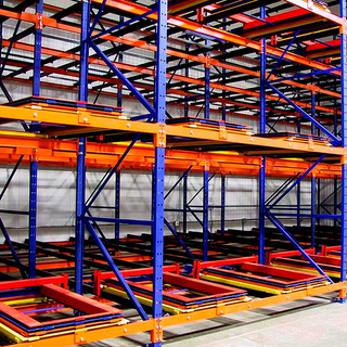 أرفف البليت ذات الدفع الخلفي للخدمة الشاقة من Warehouse Lifo Steel