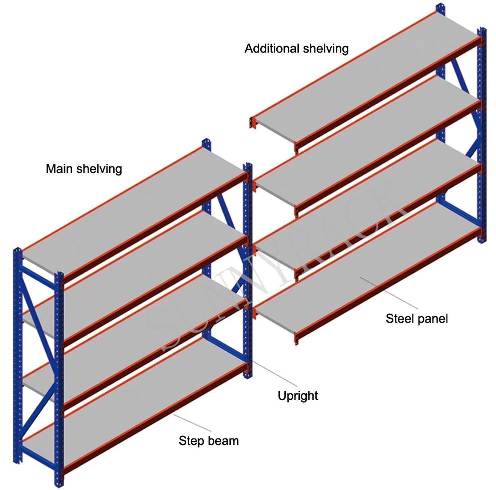 أرفف تخزين متوسطة الحجم من Warehouse